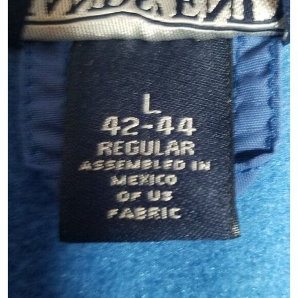 Lands' End Full Zip Aircore-200 Fleece Vest Zipped Pockets Blue Men's Large - Picture 4 of 13